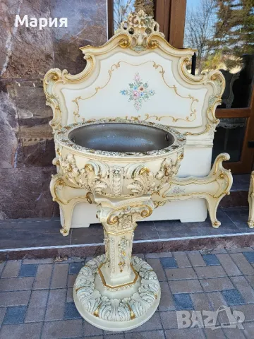 Италианска барокова кашпа 015, снимка 6 - Саксии и кашпи - 48084228