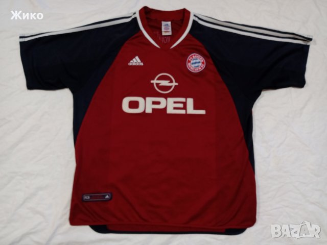 Байерн Мюнхен 2001/02 оригинална футболна тениска ADIDAS фланелка за футбол с номер 30