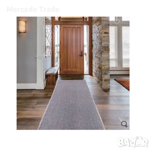 Декоративна мокетна пътека Mercado Trade, 45х100см, Сив