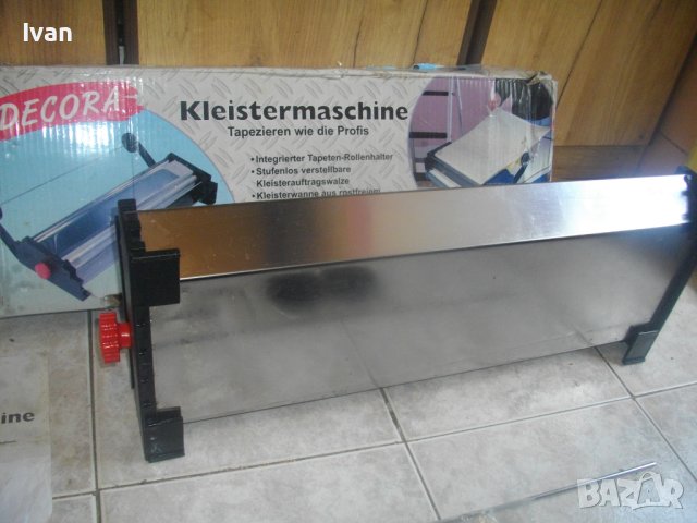Немска Ръчна Машина За Залепяне/Облепяне/Поставяне  Тапети До 57 см-Пълен Комплект-DECORA-Почти Нова, снимка 18 - Други инструменти - 41918098
