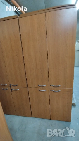 Офис шкаф - гардероб с четири врати и 5бр. рафтове 86/40/194
