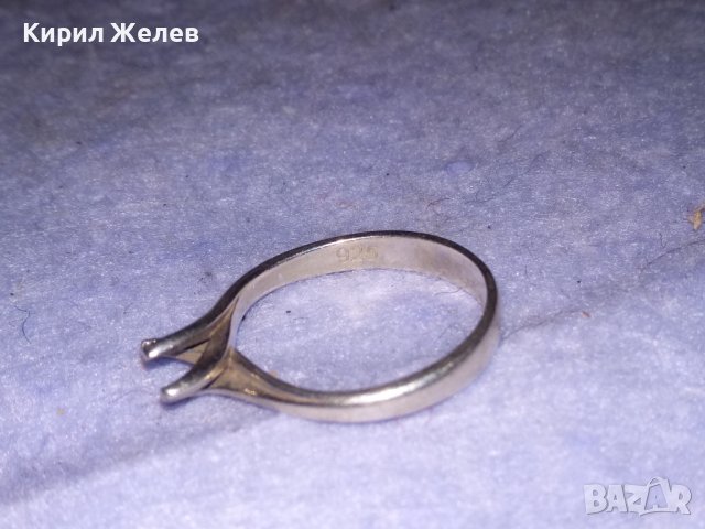 НЕЖЕН СРЕБЪРЕН ПРЪСТЕН ТИП ГОДЕЖЕН СРЕБРО 925 с ГНЕЗДО За ВГРАЖДАНЕ на СКЪПОЦЕНЕН КАМЪК 25676, снимка 6 - Пръстени - 41336849