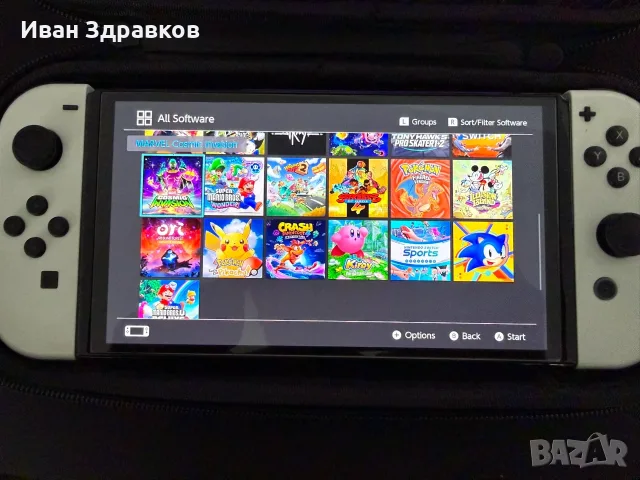 Nintendo Switch OLED с мод, 256Gb SD, пълен комплект, снимка 6 - Nintendo конзоли - 56162613