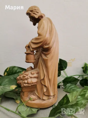 Дървена статуетка , снимка 4 - Антикварни и старинни предмети - 49086076