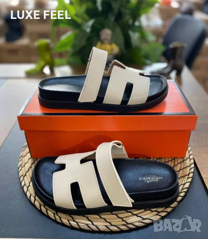 Hermes 🤍 Дамски Чехли 36-41, снимка 7 - Чехли - 55782286