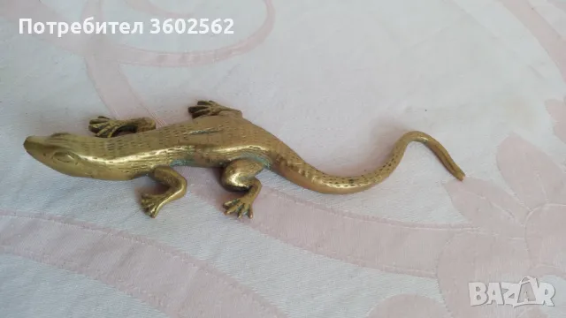 бронзови фигурки на гущерчета, снимка 3 - Статуетки - 49933214