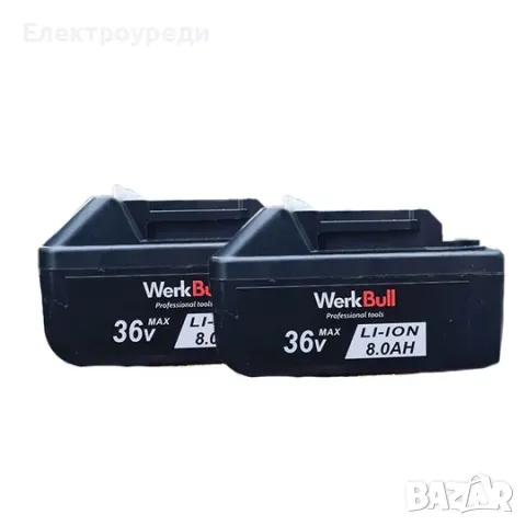 Немски Безчетков Акумулаторен Ударен Гайковерт – Винтоверт 36V 8Ah 850 N/m + подарък 3 бр. вложки, снимка 3 - Винтоверти - 47621378