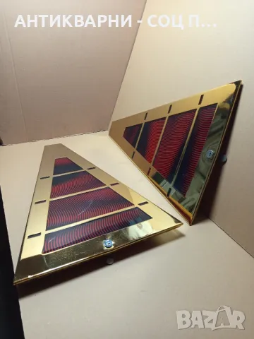 Стари Светлоотразителни Панели От Игрална Машина., снимка 3 - Антикварни и старинни предмети - 50038253