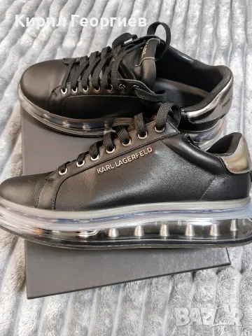 Мьжки кожени маратонки Karl Lagerfeld