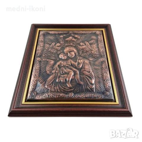ИКОНА ГОЛЯМА В РАМКА БОГОРОДИЦА ДОСТОЙНО ЕСТЪ, снимка 3 - Икони - 53825338