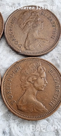 Монета от едно пени на Елизабет II, снимка 4 - Нумизматика и бонистика - 52450303
