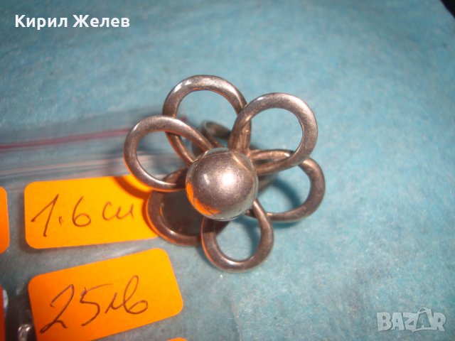 СРЕБЪРНО ЦВЕТЕ - ФЛОРАЛЕН АРТ ДИЗАЙНЕРСКИ СРЕБЪРЕН РЕГУЛИРУЕМ ПРЪСТЕН БИЖУ ВИСОКА ПРОБА СРЕБРО 25102, снимка 3 - Пръстени - 35828522