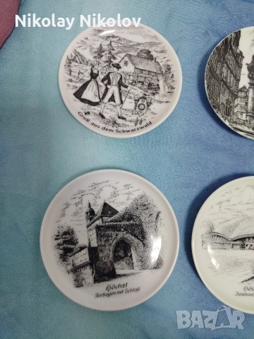 Немски мини чинийки порцеланови, снимка 3 - Антикварни и старинни предмети - 53479945