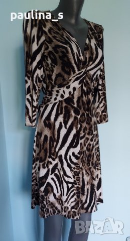 Уникална рокля в леопардов принт "Coture line" ® / универсален размер , снимка 1 - Рокли - 41841098