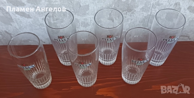 Чаши за бира "Плевен" 330 ml от 6 броя, снимка 3 - Чаши - 51506156