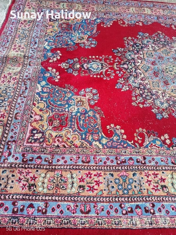 Ръчно тъкан Ирански килим, снимка 10 - Килими - 52938899