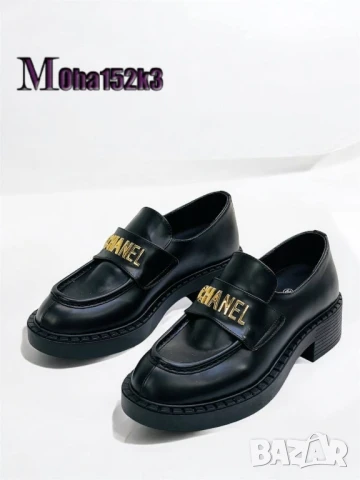 мокасини от естествена кожа chanel 