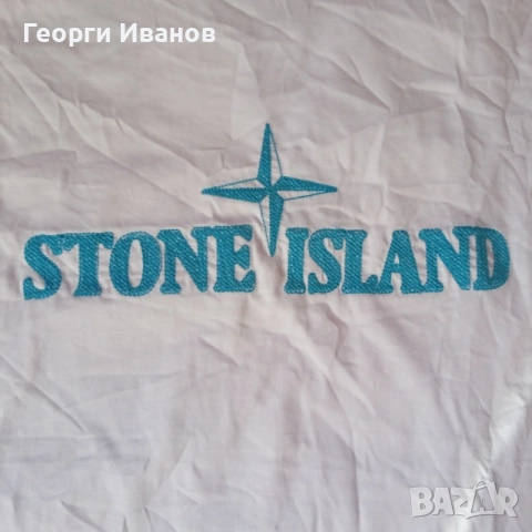 КАТО НОВА STONE ISLAND Size L MADE IN ITALY QR-Code оригинална тениска Стоун Айлънд T-Shirt, снимка 3 - Тениски - 55962417