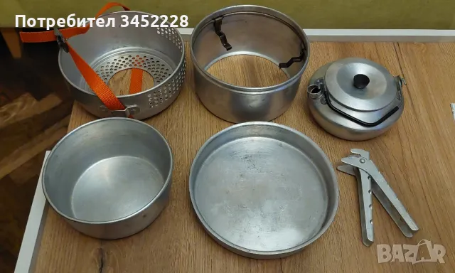 туристически комплект алуминий за ценители , снимка 2 - Газови котлони - 49379100