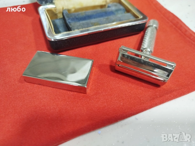 GILLETE SAFETY RAZON MADE IN ENGLAND N:21 1948 Чисто Нова не Употребявана , снимка 6 - Антикварни и старинни предмети - 52670983