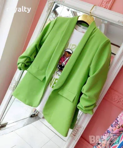 Зелено пролетно сако