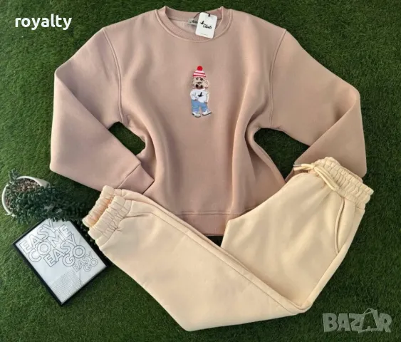 Ватиран дамски комплект 100 % памук , снимка 4 - Спортни екипи - 49068468