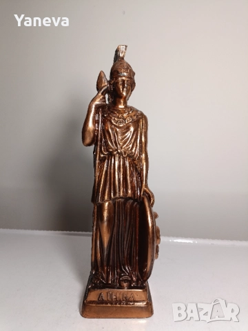 Метална статуетка на Атина Партенос, богинята на мъдростта и войната , снимка 5 - Статуетки - 52665514