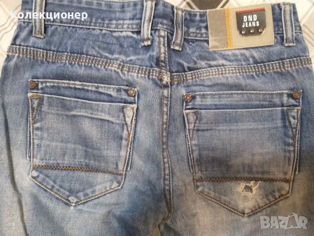 Мъжки сини дънки DND Jeans, класически модел, размер 30, снимка 2 - Дънки - 40026199