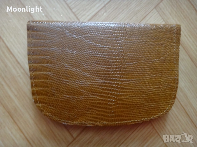 Антика - нов кожен портфейл от едно време, естествена кожа портмоне, соц, ретро, винтидж, старинен, снимка 2 - Антикварни и старинни предмети - 53134869