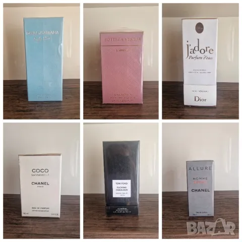 Дамски и мъжки парфюми TOM FORD , CHANEL , DIOR , DOLCE & GABBANA,  BOTTEGA VENETA 