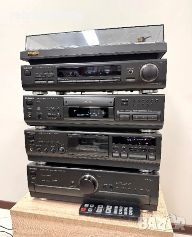 🔊ТОП ретро аудио система - сет TECHNICS Class AA - усилвател, CD плеър, триглав дек, тунер, грамофо