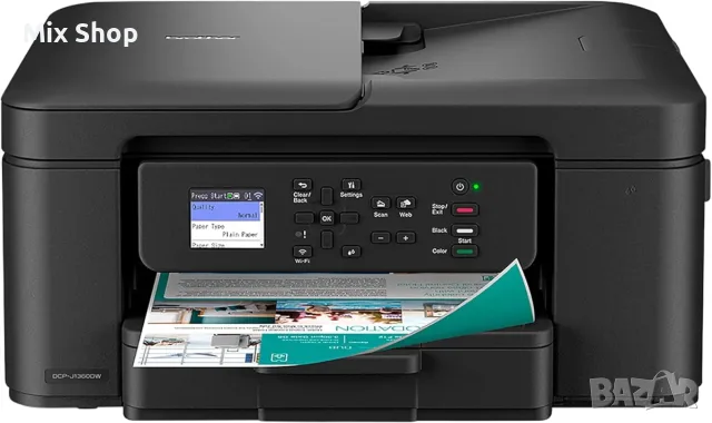 Нов Многофункционален термопринтер Brother DCP-J1360DW, Wi-Fi, монохромен, 3 в 1