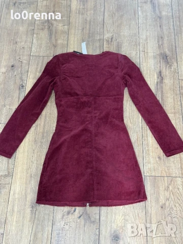 Рокля бордо, снимка 2 - Рокли - 51216118