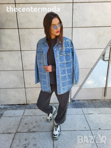 Дънково яке тип риза , снимка 2 - Якета - 52842159