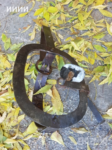 Голям стъпков капан със зъби , снимка 4 - Антикварни и старинни предмети - 52587076