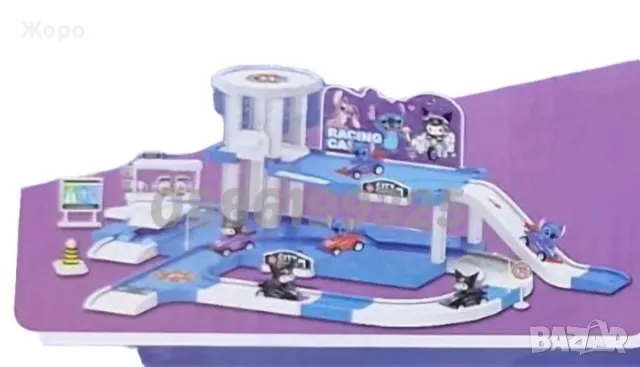 Писта и паркинг на Лило и Стич с техните коли 181114, снимка 2 - Коли, камиони, мотори, писти - 48044404