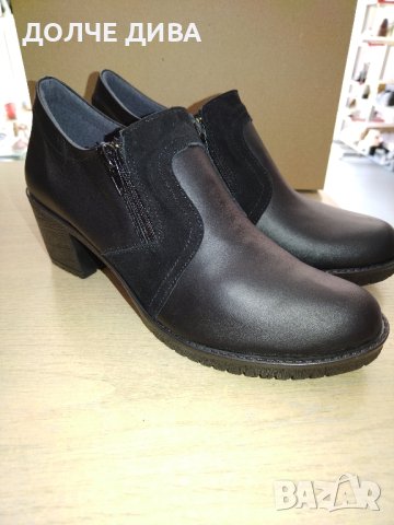 Дамски обувки естествена кожа м. 264 черни , снимка 6 - Дамски ежедневни обувки - 42431212