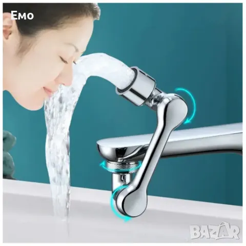 Универсален удължител за кран. 1080° Аератор. Удължаваща дюза за вода 22/24 мм, снимка 3 - Други инструменти - 47967191