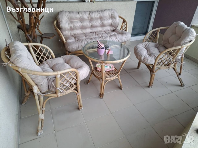 Комплект възглавници за ратанов комплект, снимка 14 - Градински мебели, декорация  - 50837123