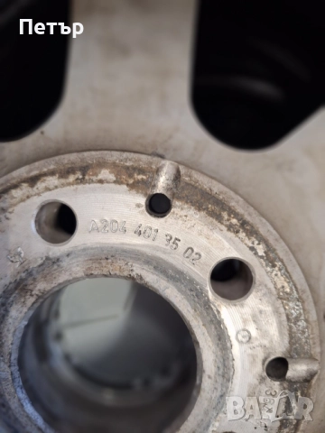 ОРИГИНАЛНИ АЛУМИНИЕВИ ДЖАНТИ МЕРЦЕДЕС /W204/-5x112х66.6-17цола, снимка 7 - Гуми и джанти - 52034333