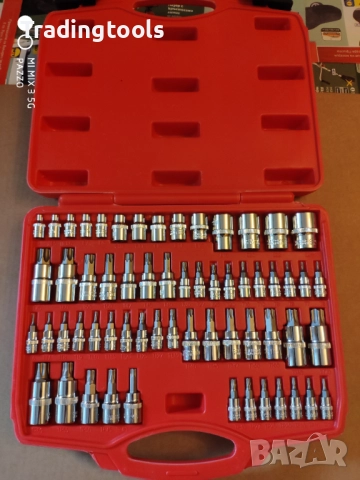 NEILSEN TOOLS Master Star Socket Set 60бр Вложки c Битове комплект, снимка 3 - Гедорета - 52852206