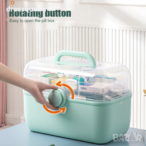 3870 Органайзер за лекарства тип Куфар, снимка 7 - Други стоки за дома - 44807933