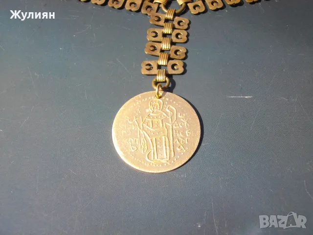 СТАР ПОЗЛАТЕН КОРДОН С ПЕНДАР НАКИТ ЗА НОСИЯ, снимка 3 - Антикварни и старинни предмети - 55937571
