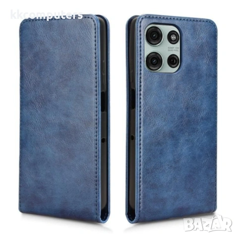 Motorola Moto G75 5G Flip3 Magnetic Кожен Калъф и Скрийн Протектор, снимка 2 - Калъфи, кейсове - 53242051