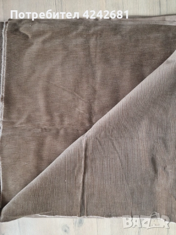 Нов кафяво-тютюнев джинсов плат 0.80х1.50 м