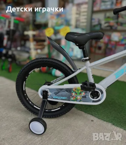Велосипед BDF 16" с дискови спирачки, кош, помощни колела, за деца , снимка 3 - Велосипеди - 50081204