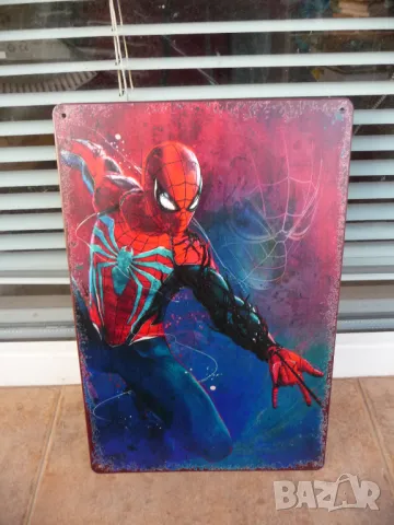 Метална табела филм Спайдърмен човекът паяк екшън комикс герой