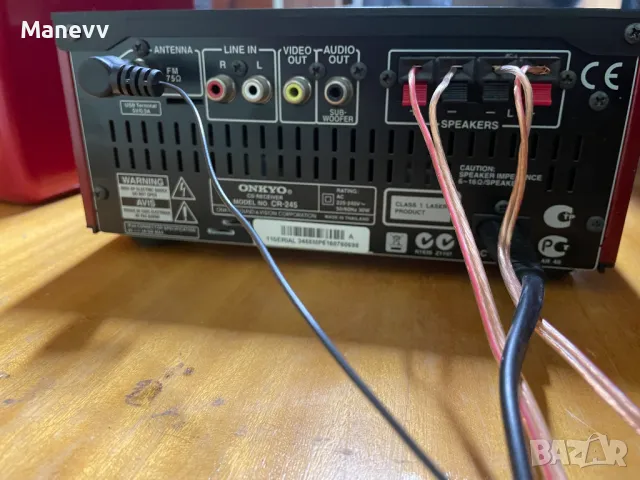 Onkyo CR 245 аудиосистема USB CD FM, снимка 4 - Ресийвъри, усилватели, смесителни пултове - 45453586