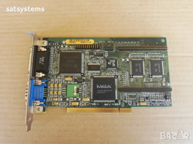  Видео карта Matrox MGA-MIL/2/SNI 576-04 REV.A 2MB PCI, снимка 1 - Видеокарти - 38774824