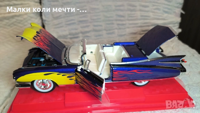 Cadillac Eldorado мащаб 1:20 , чисто нови с LED светлини , снимка 2 - Колекции - 53648003